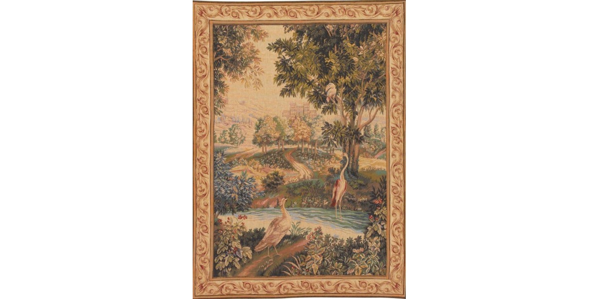 Gobelín Tapisserie Verdure aux oiseaux 